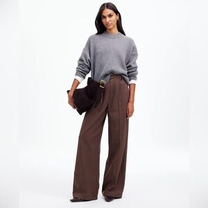 Brown Madewell Harlow Pants in size 4 | Wide-Leg Pants | Casual Dress Pants